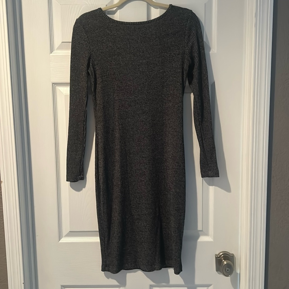 Dark Grey Sweater Dress (Size S/M)